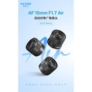 Viltrox 15mm F1.7 Autofocus Lens Wide-Angle Fixed Focus Lightweight STM Motor Fuji NikonZ SonyE