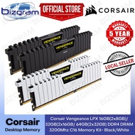Corsair Vengeance LPX 16GB(2x8GB)/ 32GB(2x16GB/ 64GB(2x32GB) DDR4 DRAM 3200Mhz C16 Memory Kit- Black