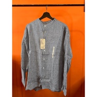 MUJI Stand Collar Checked Shirt XXL