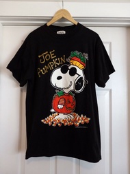 วินเทจคอลเลกชัน 80 ถั่วลิสงสนูปปี้โจฟักทองเสื้อยืด Snoopy Halloween T Shirts