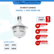 DOBEST Camera Bulb Holder MVR-3330F-D8 Super Wide Angle - Flexible 360 Degree Lens, Multi-Directiona