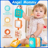 Montessori Toys Busy Board Baby Activity Cube Sensory Toys Folding Puzzle Cube for 1 Year Old Baby