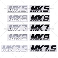 3D ABS Letters MK5 MK6 MK7 MK7.5 MK8 Car Emblem Badge Rear Trunk Logo Sticker For VW Volkswagen JETT