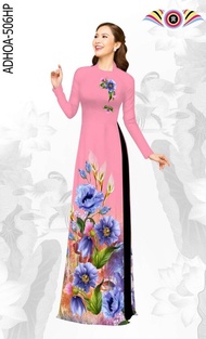 ÁO DÀI THIẾT KẾ A002 -- TRUYỀN THỐNG LUA TƠ NHÂT IN 7D CO GIÃN SANG TRỌNG