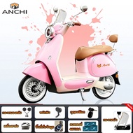 ANCHI Q50 จักรยานไฟฟ้า มอเตอร์ไซค์ไฟฟ้า 1000W60V20A ระยะทางวิ่งด้วยไฟฟ้าล้วน 100 กม กล่องเก็บของกลาง