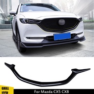 For CX 5 Accessories Car Front Bumper Mesh Grille Grill Strip Trims Cover For Mazda CX-5 CX5 CX8 201