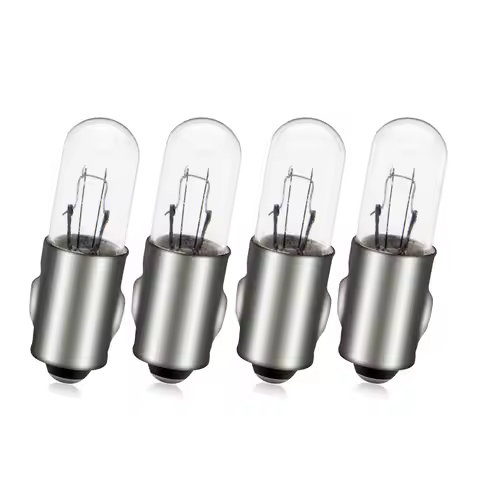 4x Halogen Indicator Lamp Bulb 6V 12V 24V 36V 2W Warm White BA7S 22*7mm Automotive Instrument Tools 