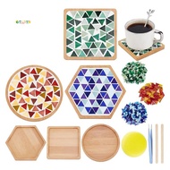 Mosaic Coaster Making Kit for DIY Mosaic Coaster Crafts Kit Handmade Mosaic Coaster Making Kit for B