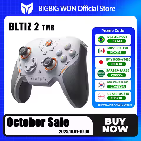 BIGBIGWON Blitz 2 Pro Wireless Bluetooth Gamepads Somatosensory Controllers Customized 2000HZ TMR Jo