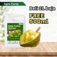 【RM5 DISCOUNT VOUCHER】Agro Farm Baja Durian / Baja Foliar / Baja Pokok Durian / Baja Organik Durian