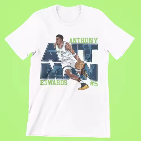 Anthony Edwards ANT MAN New Minnesota Timberwolves NBAT Shirt Men's Women's T-Shirt Summer Vintage F