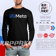 Meta Logo Facebook New Logo Long Sleeve Company Shirt