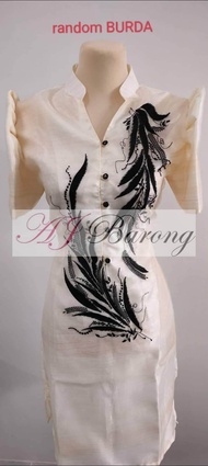 modern filipiniana ladies barong dress with lining geena computerize