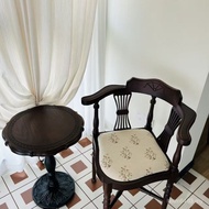 Makeup Solid Wood Retro Cafe Dining Chair Triangle Designer French Bar Study Household Chair Bedroom