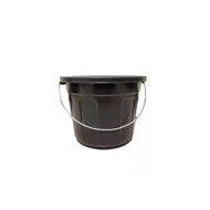 5PCS 2.5 gallon black plastic bucket with steel handle (Timba)