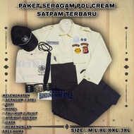 GLOSIR SERAGAM PDL SECURITY/SATPAM CREAM TERBARU SERAGAM PDL CREAM SATPAM SERAGAM PDL CREAM SECURITY