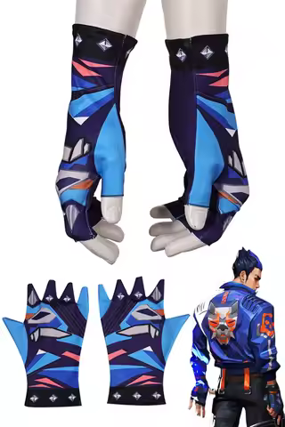 Fantasia Yoru Gloves Anime Game Valorant Cosplay Disfraz Costume Accessories Man Fantasy Halloween C