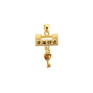 CHOW TAI FOOK 999 Pure Gold Pendant - Prosperity Love Lock R20938