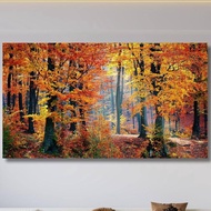 Autumn Forest Canvas Print: Giclee Landscape Wall Art to Hang
