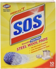 SOS Wool Steel Soap Pads 10 ct (Pack of 6) SOS Wool Steel Soap Pads 10 ct (Pack of 6)