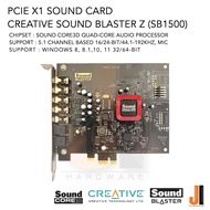 Sound Card Creative Sound Blaster Z (SB1500) PCIe  5.1 Channel (PCI-E X1) (สินค้ามือสองสภาพดีมีการรั