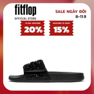 Dép Xăng Đan Nữ FitFlop iQUSHION Có Thể Điều Chỉnh Đa Pha Lê - Black - JB1-090