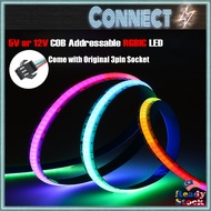 COB ARGB Led Strip RGBIC WS2812B WS2811 Led Light Strip 5v 12v 24v ARGB Strip WS2812B dividually Add