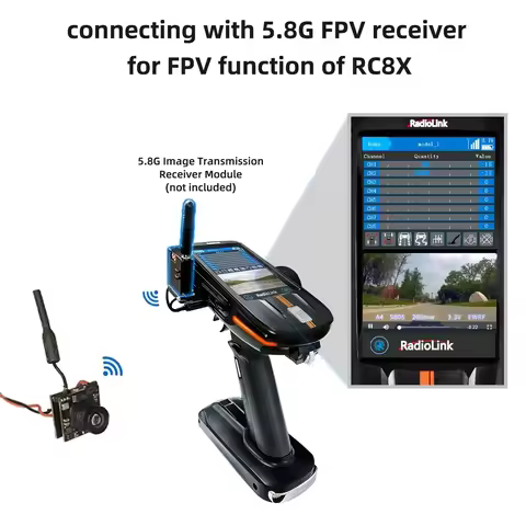 Radiolink EWRF 708R 5.8G 48CH Wireless Audio/Video FPV Receiver Module for RC8X Transmitter Accessor