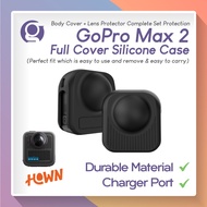 HOWN Body Case for GoPro MAX 2 Silicone Casing (Camera Protector & Lens Protector for GO PRO MAX2 ii