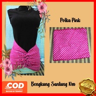 Twinshop modern bengkung polka motif 10 meters bengkung santung bengkung belly binding bengkung andi