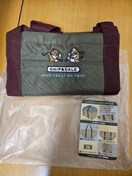 Disney Chip n Dale 奇奇蒂蒂 摺疊環保袋 收納袋 購物袋
