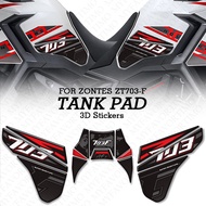 3D StickersFor Zontes ZT703-F ZT-703F ZT 703F 703 F Adventure Bike Tank Pad TankPad Cap Grips Gas Fu