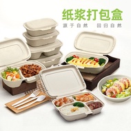 Packing Box Square Trumpet Flower Paper Lunch Box Sandwich Takeaway Packaging Disposable Lunch Box B