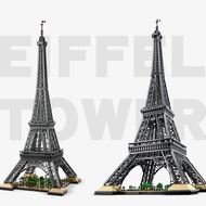 Tương thích LEGO Eiffel Street View Series Landmark Building Block Đồ trang trí quà tặng ghép khối k