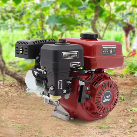7.5HP 212CC Gas-Powered Engine, Powerful Performance 4-Stroke Gasoline Engine 3000W, Gasoline Go Kar