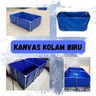 KANVAS TARPAN BIRU  4ft +++ 6ft +++ KANVAS KOLAM READYSTOCK FISH TANK TARPAN BIRU