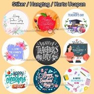 Stiker Selamat Hari Guru Sticker Happy Teacher's Day Label Dekorasi