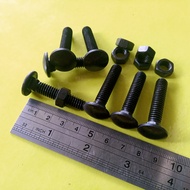10pcs BAUT MUR CB 5/16 x 1 1/2" INCHI / BAUT M8 PANJANG 4CM / BAUT 12 KUNCI 12 HITAM BAUT PAYUNG BUM