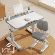 🩵CF151 兒童學習桌椅 Kids' Study Desk and Chair〖🚚Free Shipping包送貨〗兒童升降學習桌椅套裝 學生椅 護脊 書枱 書桌 Desk 書座椅 兒童 學生 桌枱