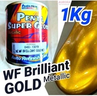 Cat Penta Super Gloss 1Kg  WF Brilliant Gold Met 8463-13019 Emas Metalik Metalik Gold Metallic Mas Brilian Gold Duco Duko