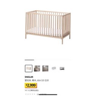 Ikea 嬰兒床sniglar+獨立筒床墊jattetrott 原價6498