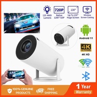 High definition portable projector HY300+M8 game console set 4K high-definition Android 11.0 5G Wifi