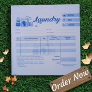 NOTA LAUNDRY 3 RANGKAP READY STOK