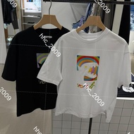 Agnes. b sport cotton dinosaur logo printed short thick T-shirt for women