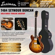 Eastman T484 Thinline Archtop Electric Guitar Seymour Duncan - Gold Burst