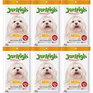 Jerhigh Milky Stick Dog Treat 70g (6 bags) ขนมสุนัข เจอร์ไฮ มิลค์กี้ สติ๊ก 70 กรัม (6 ห่อ)