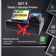 [Terkini 2026] [Set E] Mesin Cashier Digital POS System Tablet Printer Cash Drawer E Invoice LHDN