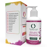 Onion Neem & Black Seed Oil Shampoo for Dull, Dry, Damaged Hair - Reduces Hair Fall, Breakage, and S