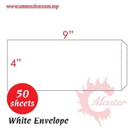 4" x 9" White Envelope (50s)