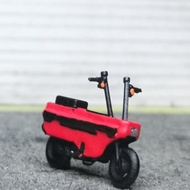 3D Receh Motor Honda Motocompo Accessories Diorama Diecast Miniature Road Bike Hot Wheels Hobby Japa